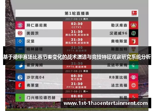 基于德甲赛场比赛节奏变化的战术演进与竞技特征观察研究系统分析 基于德甲赛场比赛节奏变化的战术演进与竞技特征观察研究系统分析